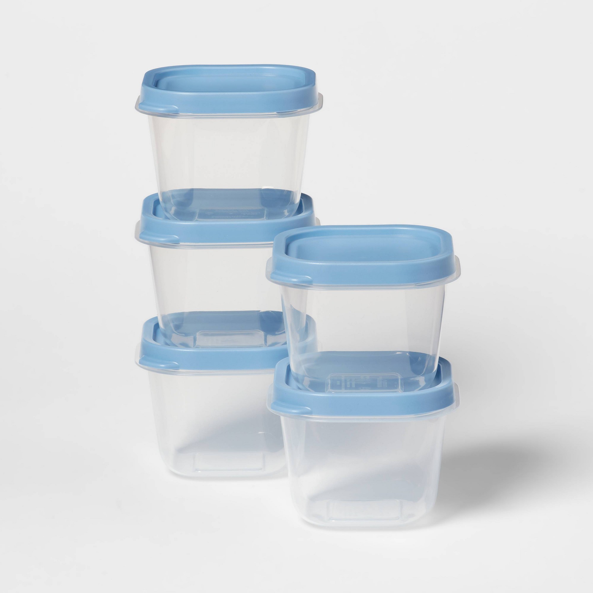 Meal Prep Container - 10個入り青色プラスチック食品保存容器セット（蓋付き）、キッチンでの鮮度保持のための2カップミールプレップボックス