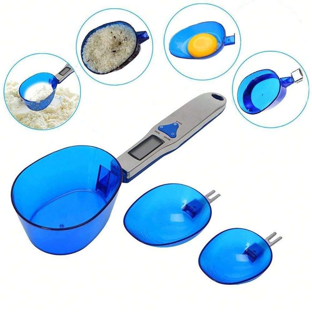 Portion Scale Digital - 電子デジタルキッチンスケール 3 計量スプーン食品スケール分割ミルク小麦粉スパイス薬 300 グラム/0.1 グラム