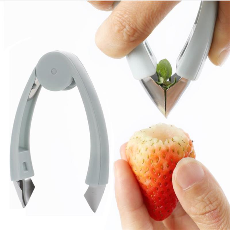 Pineapple Corer Slicer - ステンレス鋼トマト茎イチゴ葉リムーバーパイナップル種子カッターフルーツ殻むきピンセットキッチンマシンスライサーガジェット