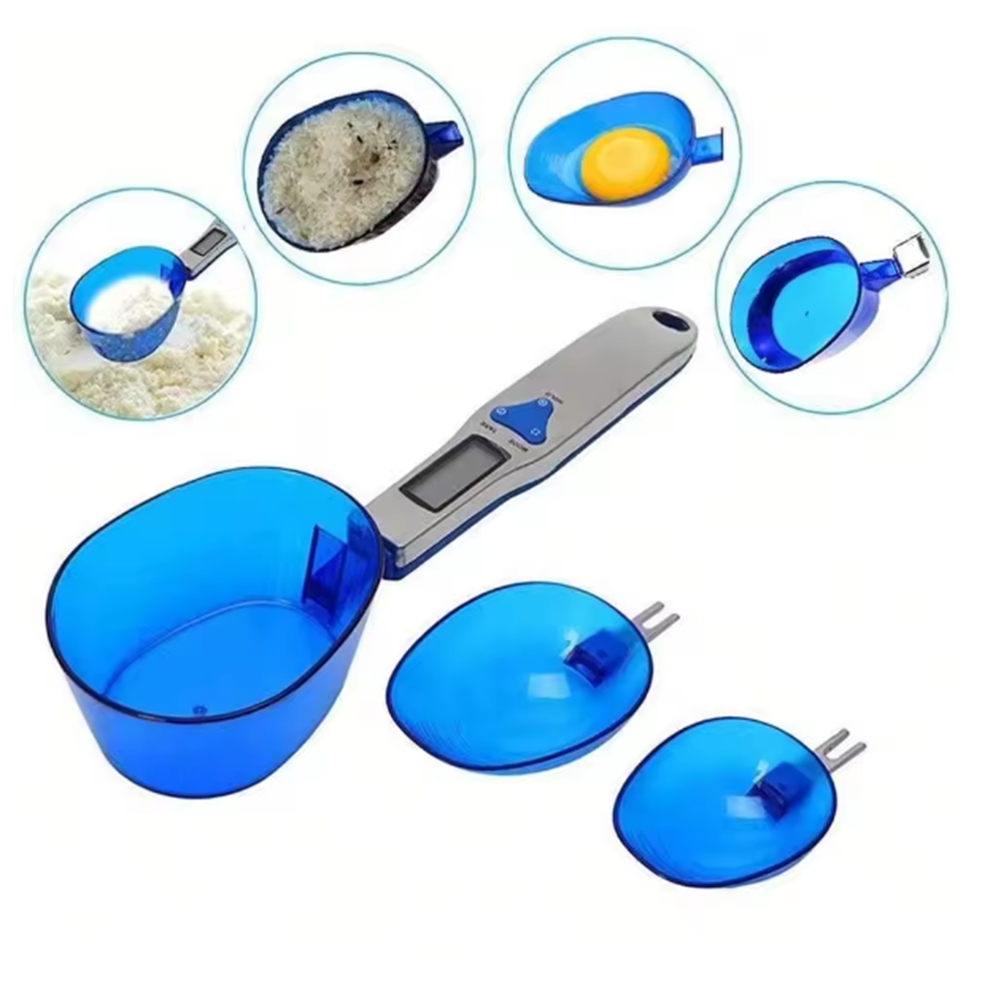 Portion Scale Digital - 電子デジタルキッチンスケール 3 つの計量スプーン付き 食品スケール ミルク、小麦粉、スパイスの計量用 500G/0.1G