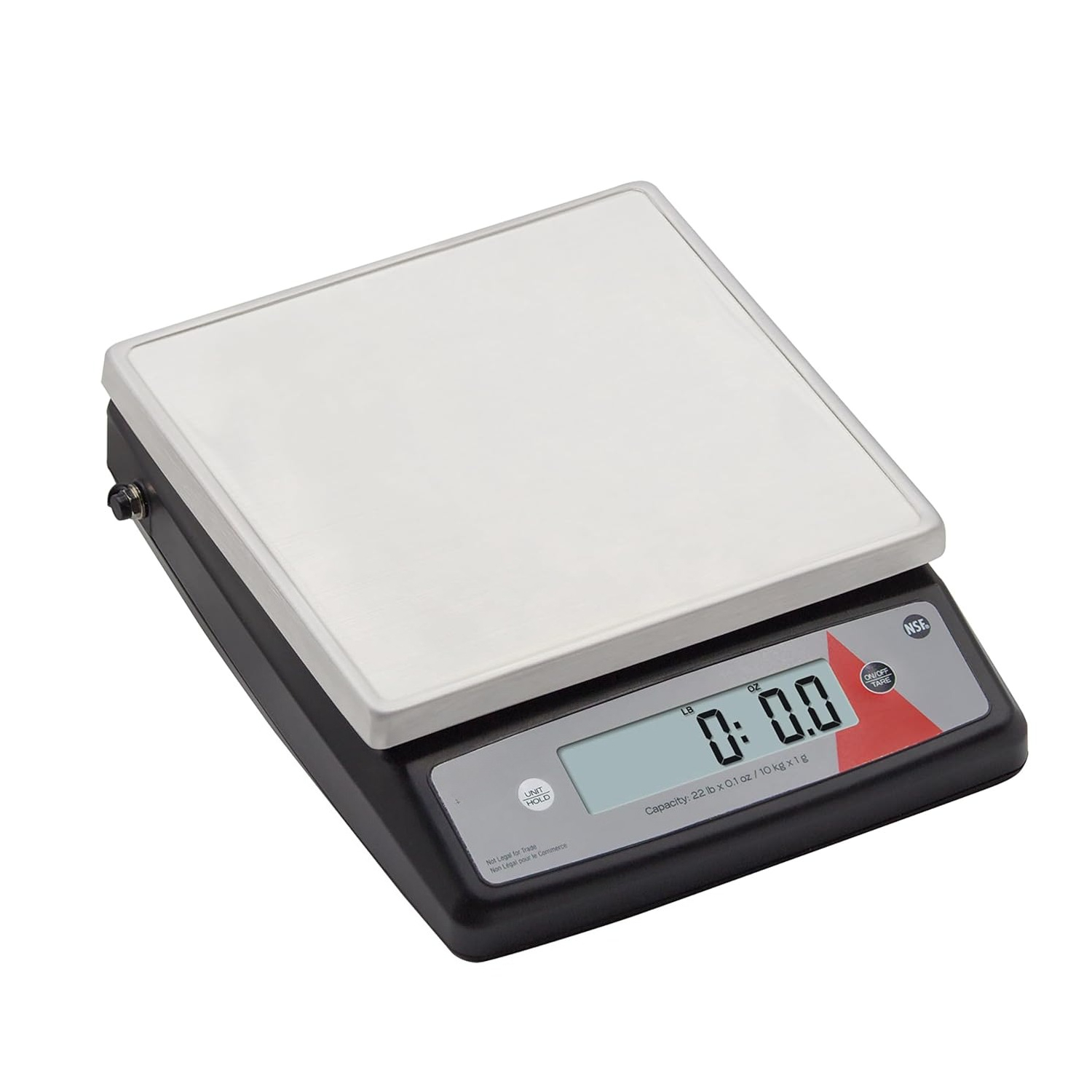 Portion Scale Digital - 22ポンドデジタルポーションコントロールスケール、正確な重量測定とポーションコントロール用の食品スケール、風袋計量とホールド機能、ステンレス鋼プラットフォーム