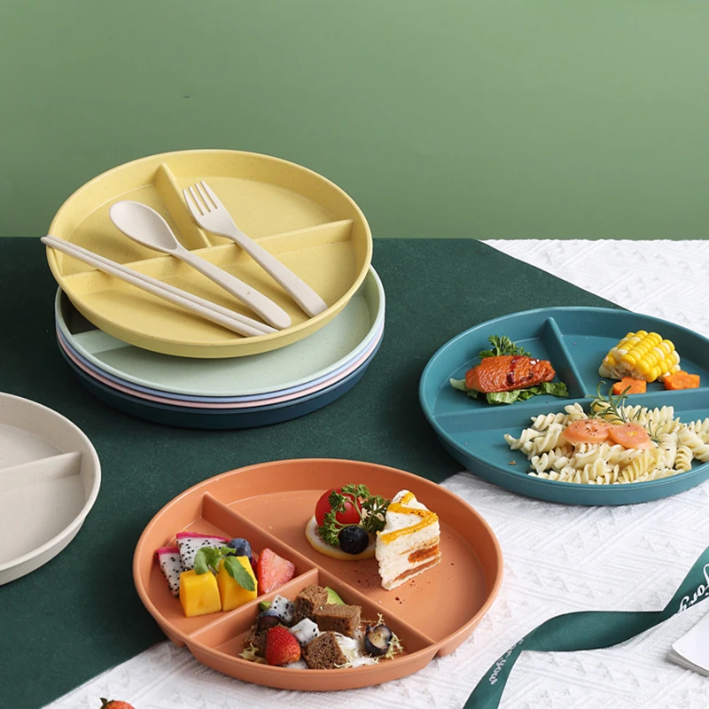 Meal Prep For Weight Loss - ポーションコントロールプレート、分割サービングディッシュ、ダイエット、減量、食事準備、肥満栄養、コンパートメントスナックトレイ