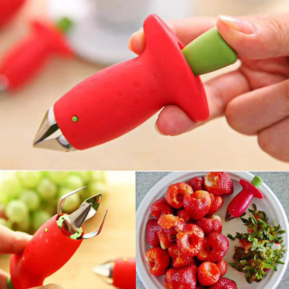 Pineapple Corer Slicer - イチゴの皮むき器 パイナップルカッター 新しいトマトの茎除去器 フルーツナイフ 便利なイチゴの葉クリーナー キッチンアクセサリー