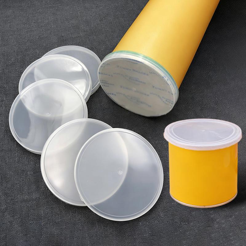 Meal Prep Jars With Lids - プラスチック製漏れ防止密閉蓋、再利用可能、多サイズ、キッチン収納用食品ジャー、カップ、食事準備ソリューション用交換蓋