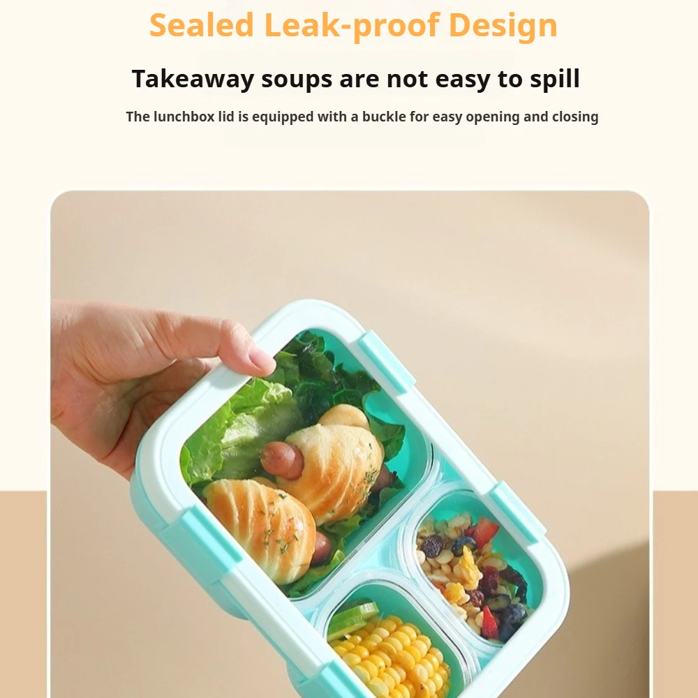 蓋付きランチボックス 3コンパートメント ミールプレップコン - Meal Prep Jars With Lids のレビューと価格