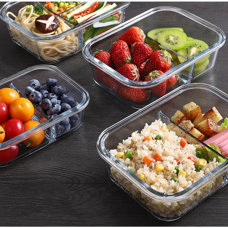 密閉蓋付きガラス弁当箱,生鮮食品保存,持ち運びが簡単,電子レ - Meal Prep Glass Containers Oven Safe のレビューと価格