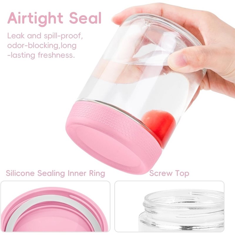 A26F-ガラス瓶、気密蓋付き、1セットのオーバーナイトオー - Meal Prep Jars With Lids のレビューと価格