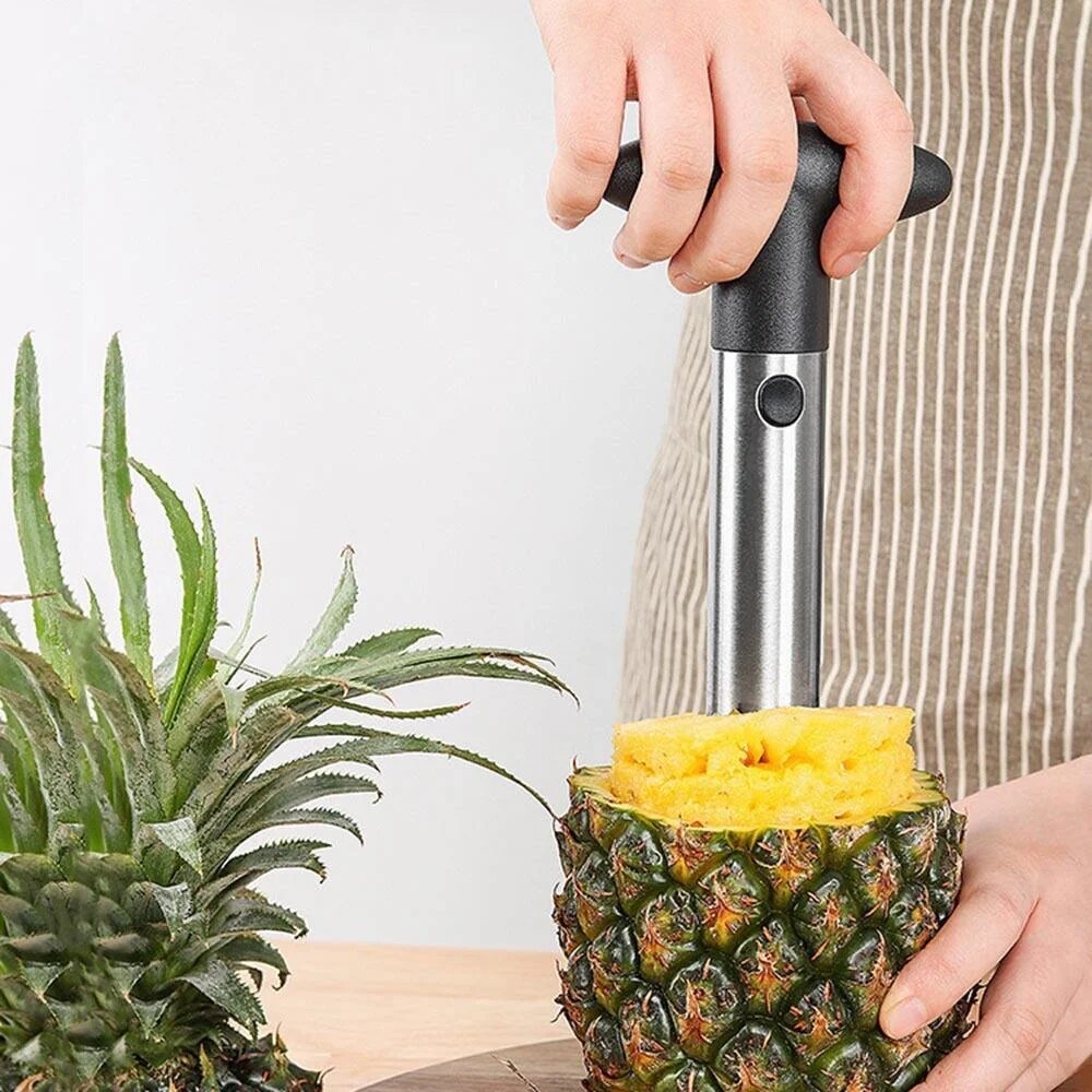 ステンレス鋼パイナップルピーラーコアラースライサー簡単なキッ - Pineapple Corer Slicer のレビューと価格