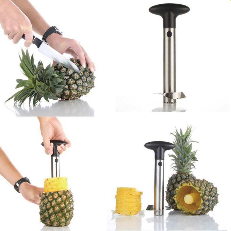 1Pc ステンレス鋼使いやすいパイナップルピーラーアクセサリ - Pineapple Corer Slicer のレビューと価格