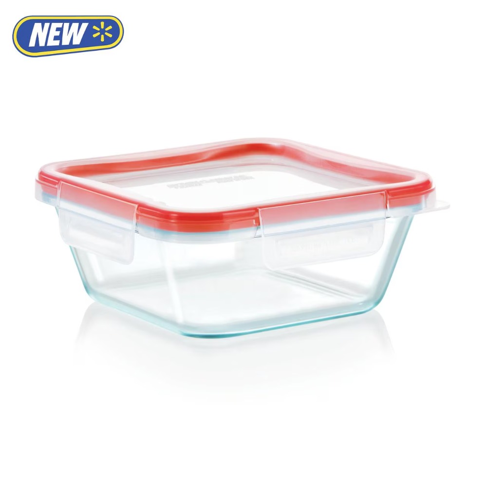 フレッシュロック 4カップ スクエアガラス食品保存容器 気密 - Meal Prep Glass Containers Oven Safe のレビューと価格