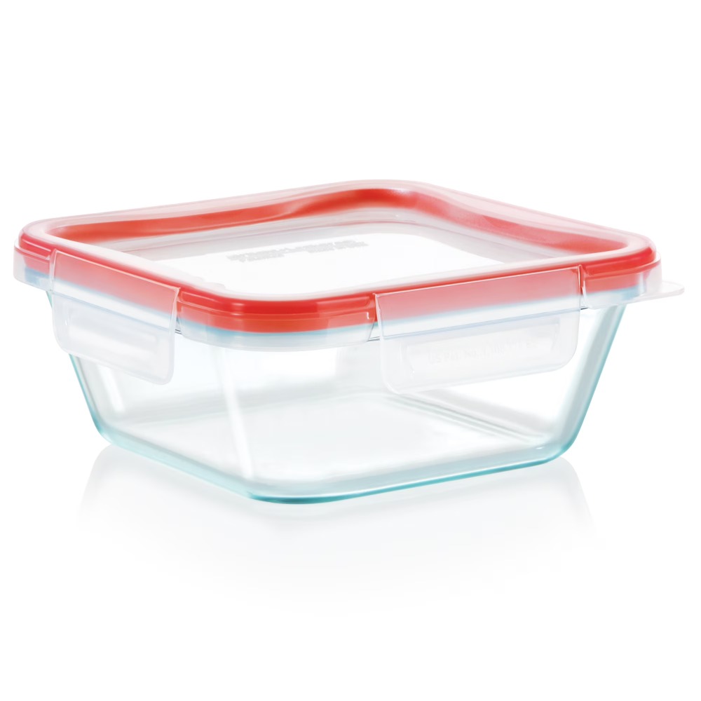 フレッシュロック 4カップ スクエアガラス食品保存容器 気密 - Meal Prep Glass Containers Oven Safe のレビューと価格