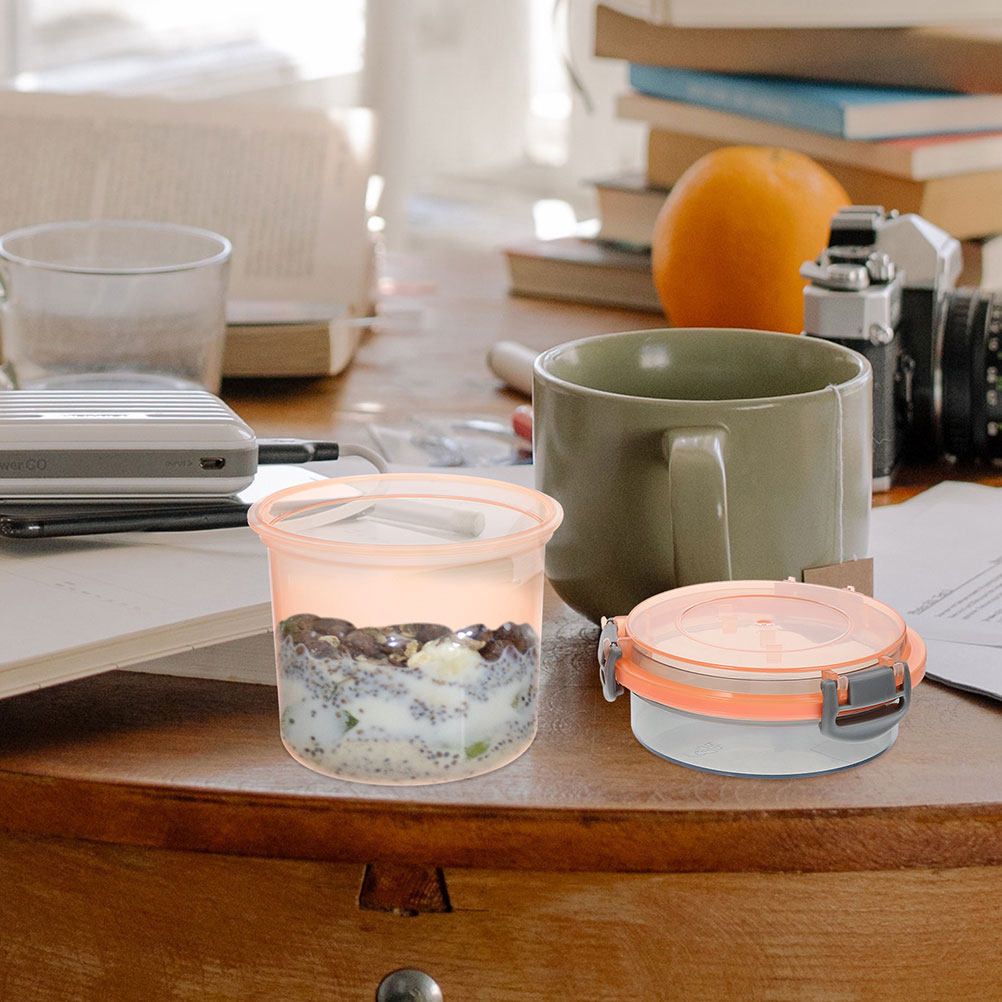 2個セット オーバーナイトオーツジャー プレミアム漏れ防止シ - Meal Prep Jars With Lids のレビューと価格