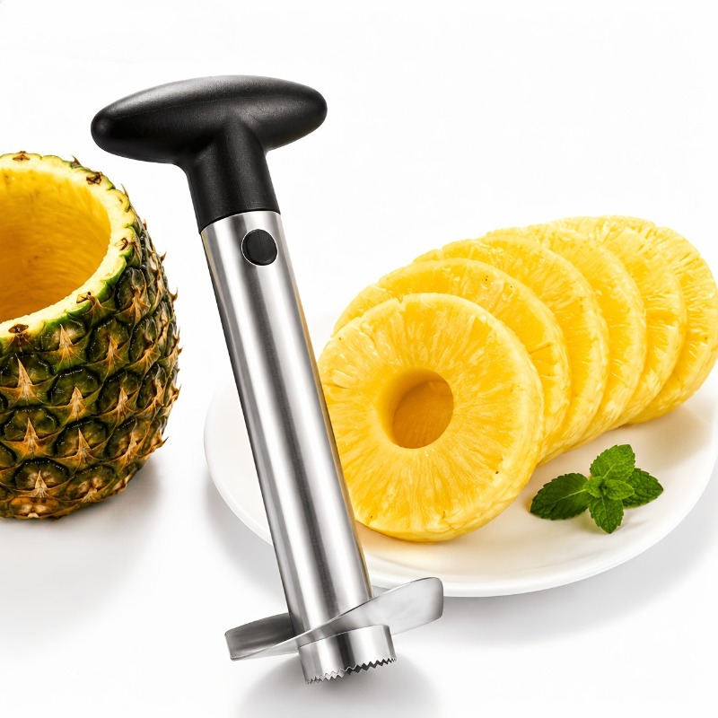1pc ステンレス鋼パイナップルコアラー手動パイナップルスラ - Pineapple Corer Slicer のレビューと価格