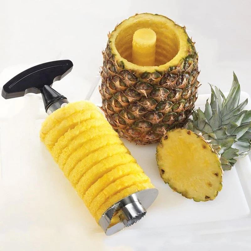 1 個パイナップルスライサーピーラーステンレス鋼簡単フルーツ - Pineapple Corer Slicer のレビューと価格