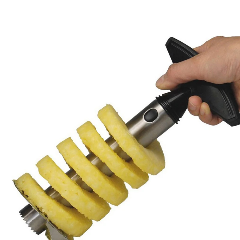 1 個パイナップルスライサーピーラーステンレス鋼簡単フルーツ - Pineapple Corer Slicer のレビューと価格