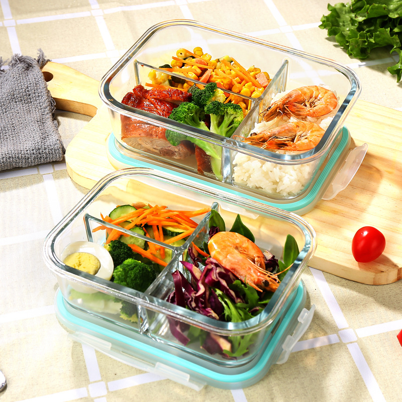 ガラス製鮮度保持容器 高硼珪酸耐熱電子レンジ対応弁当箱 冷蔵 - Meal Prep Glass Containers Oven Safe のレビューと価格