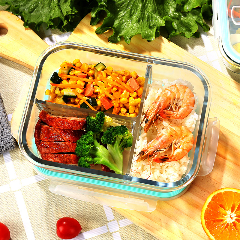 ガラス製鮮度保持容器 高硼珪酸耐熱電子レンジ対応弁当箱 冷蔵 - Meal Prep Glass Containers Oven Safe のレビューと価格