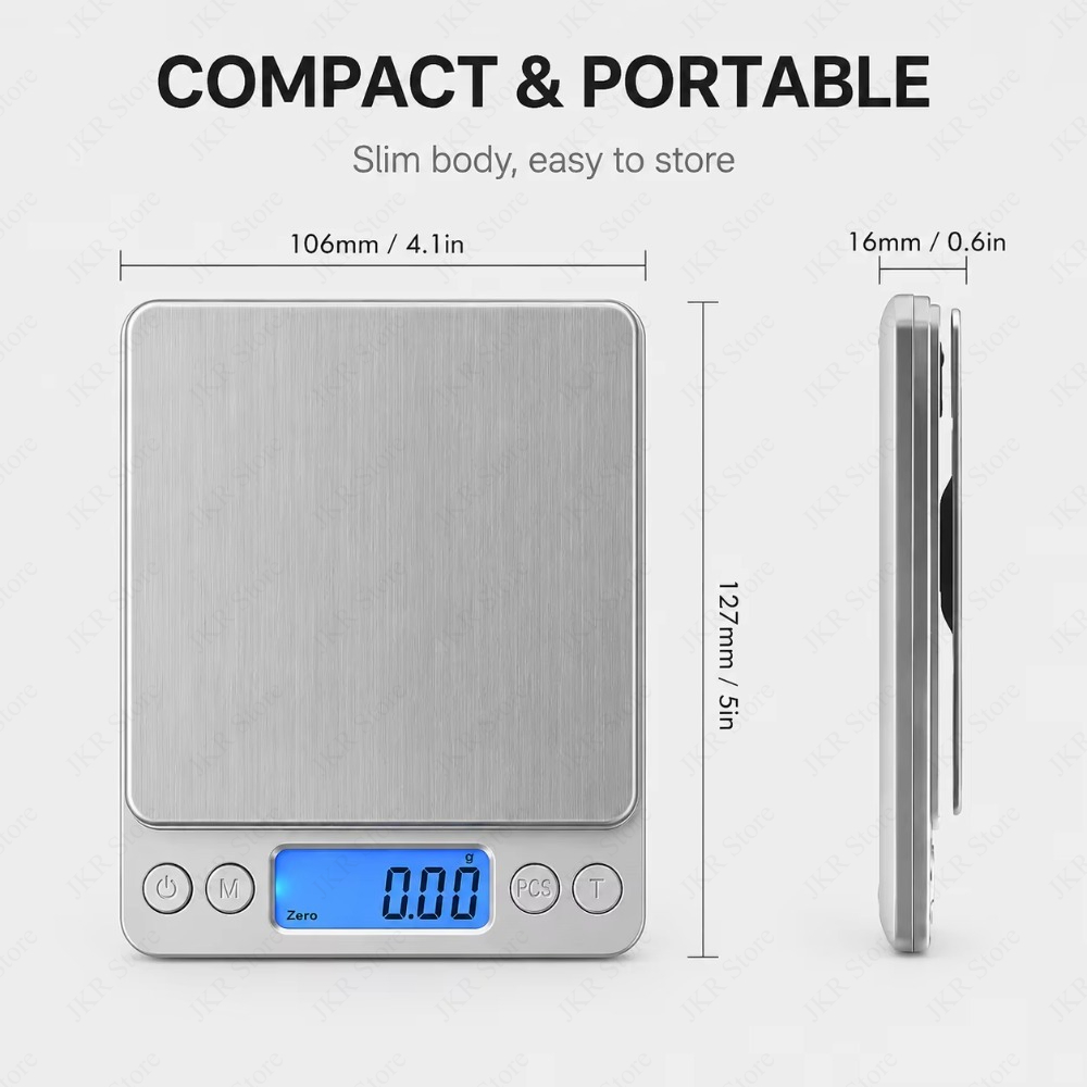 キッチンデジタルスケール ステンレス製食品計量器 LCDディ - Portion Scale Digital のレビューと価格