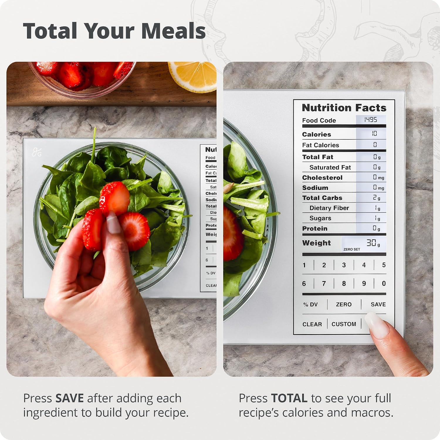 キッチンスケール ステンレス製 11ポンド 計量器 栄養計算 - Meal Prep For Weight Loss のレビューと価格