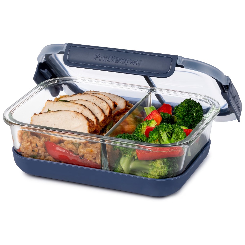 プレミアムホウケイ酸ガラス製ミールプレップ容器、ランチやサラ - Meal Prep Glass Containers Oven Safe のレビューと価格