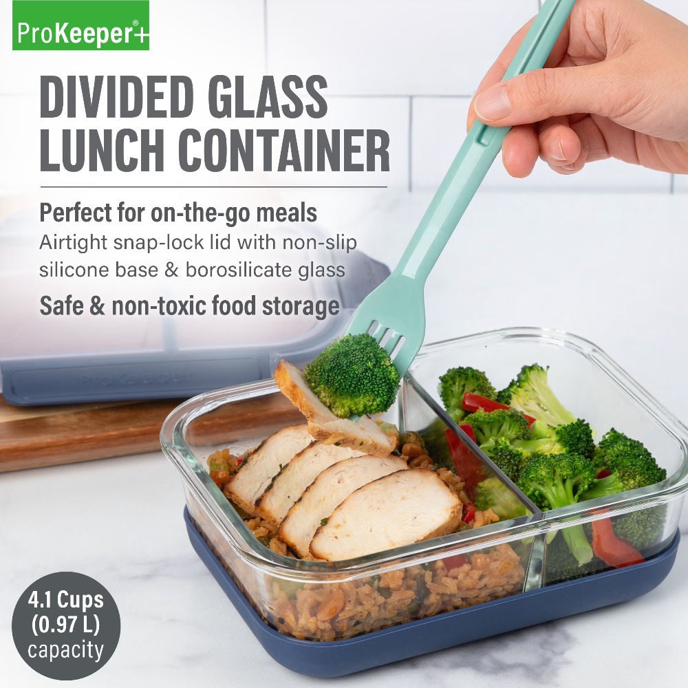 プレミアムホウケイ酸ガラス製ミールプレップ容器、ランチやサラ - Meal Prep Glass Containers Oven Safe のレビューと価格