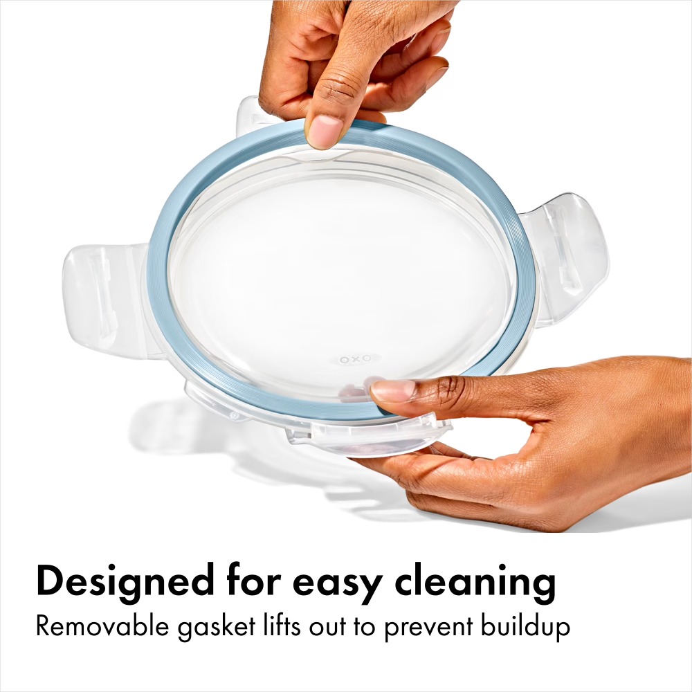 スマートシール2カップ丸型ガラス製食品保存容器セット、気密ロ - Meal Prep Glass Containers Oven Safe のレビューと価格
