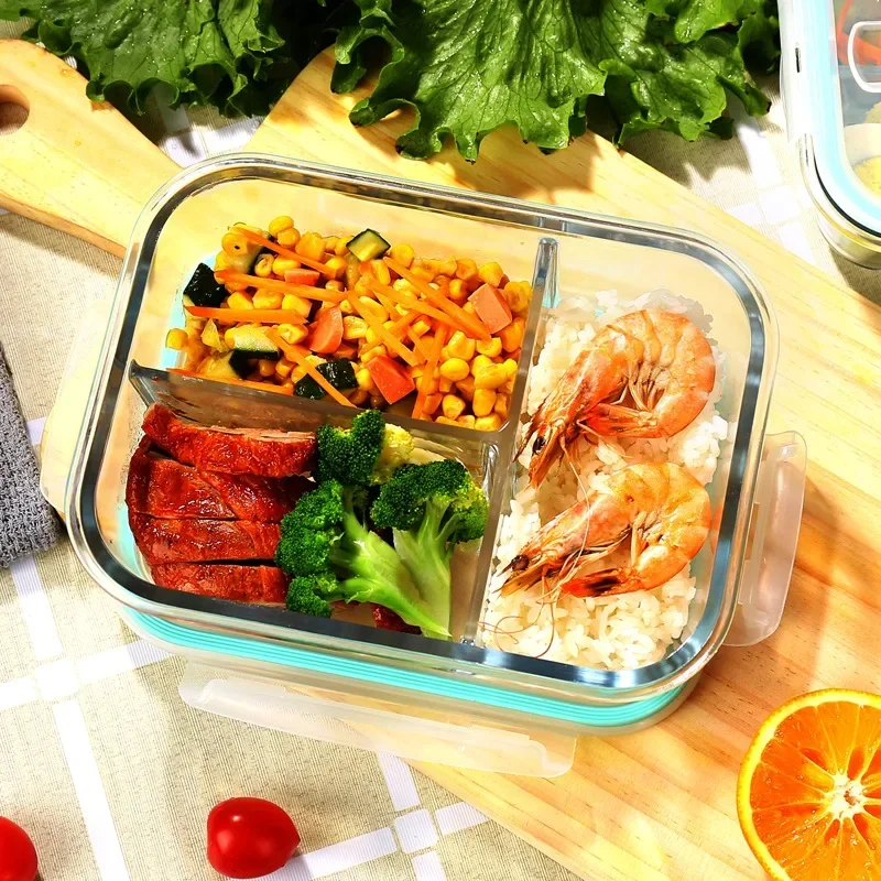 ガラス製鮮度保持容器 高硼珪酸耐熱電子レンジ弁当箱 冷蔵庫専 - Meal Prep Glass Containers Oven Safe のレビューと価格