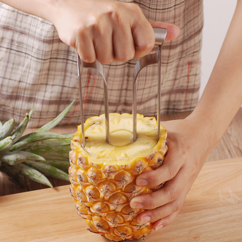ステンレス鋼パイナップルピーラーカッター肉抽出器カットコアー - Pineapple Corer Slicer のレビューと価格