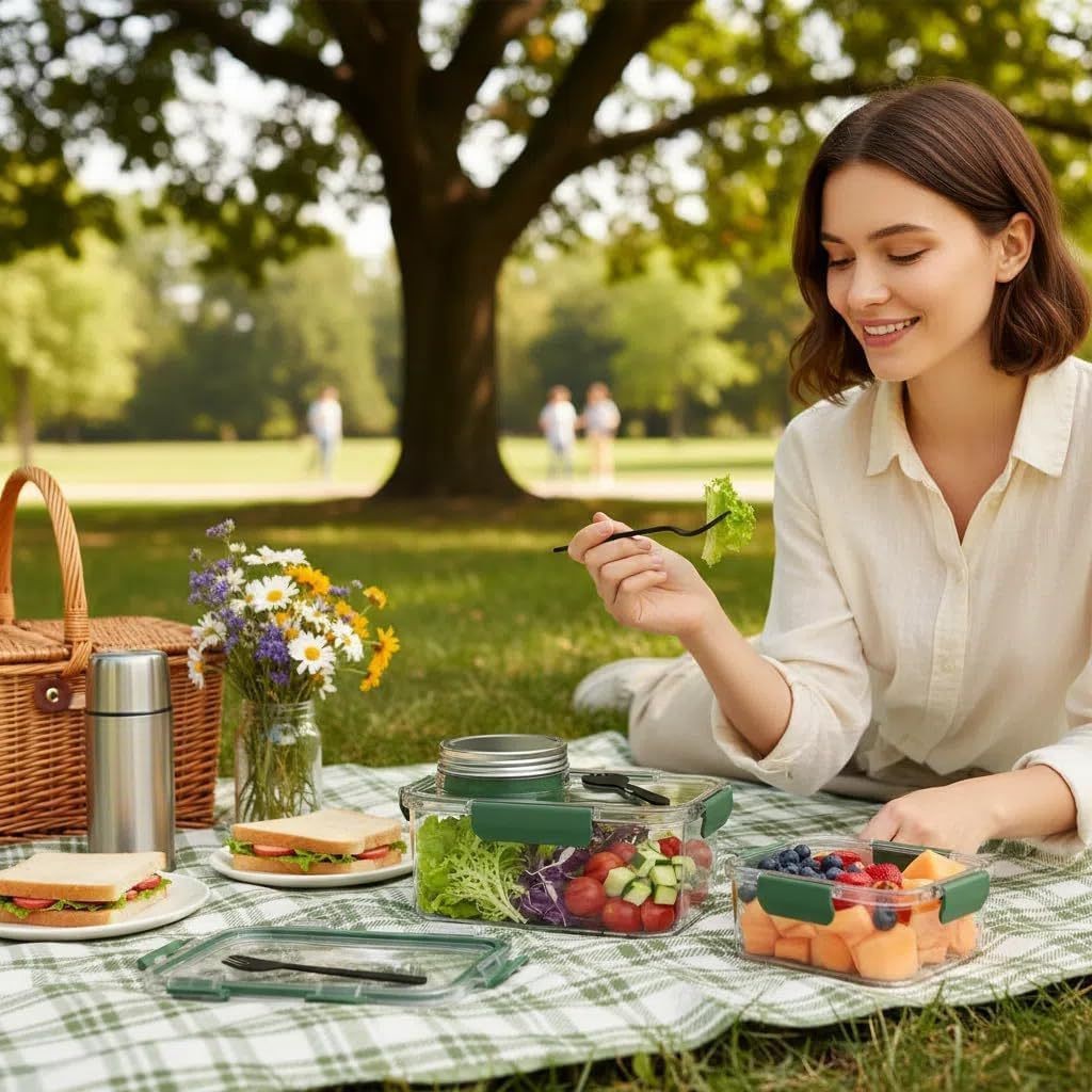 ソーラーポッドジャー食品保存容器、食事準備容器、サラダ容器、 - Meal Prep Jars With Lids のレビューと価格