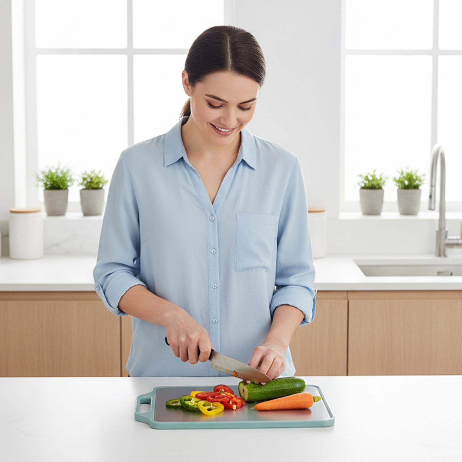 まな板 両面カッティングマット ハンドル付き キッチン レス - Meal Prep Format のレビューと価格