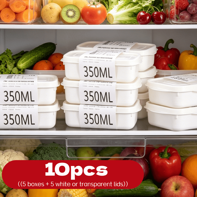 10個入り再利用可能スタッカブル食品保存容器セット 5つの容 - Meal Prep Container のレビューと価格