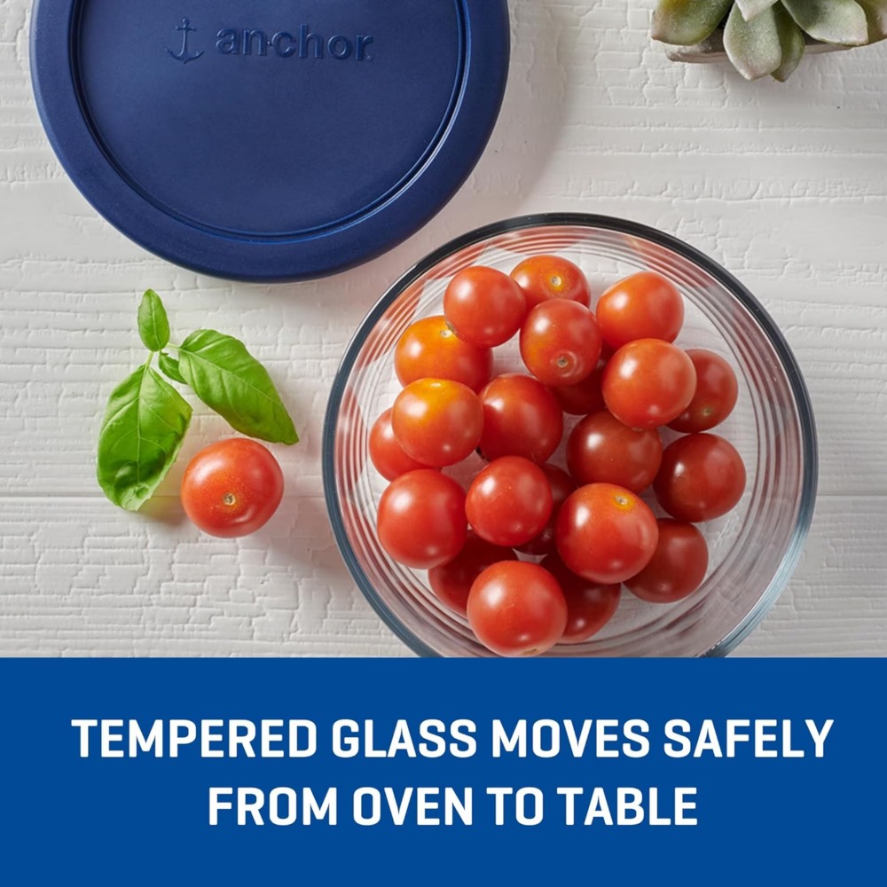 2個セット 丸型ガラス製食品保存容器 気密蓋付き 4カップ容 - Meal Prep Glass Containers Oven Safe のレビューと価格