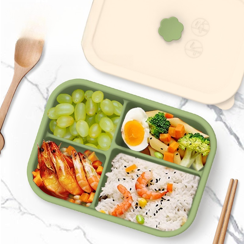 電子レンジ対応シリコンランチボックス分割食品保存容器漏れ防止 - Meal Prep For Weight Loss のレビューと価格