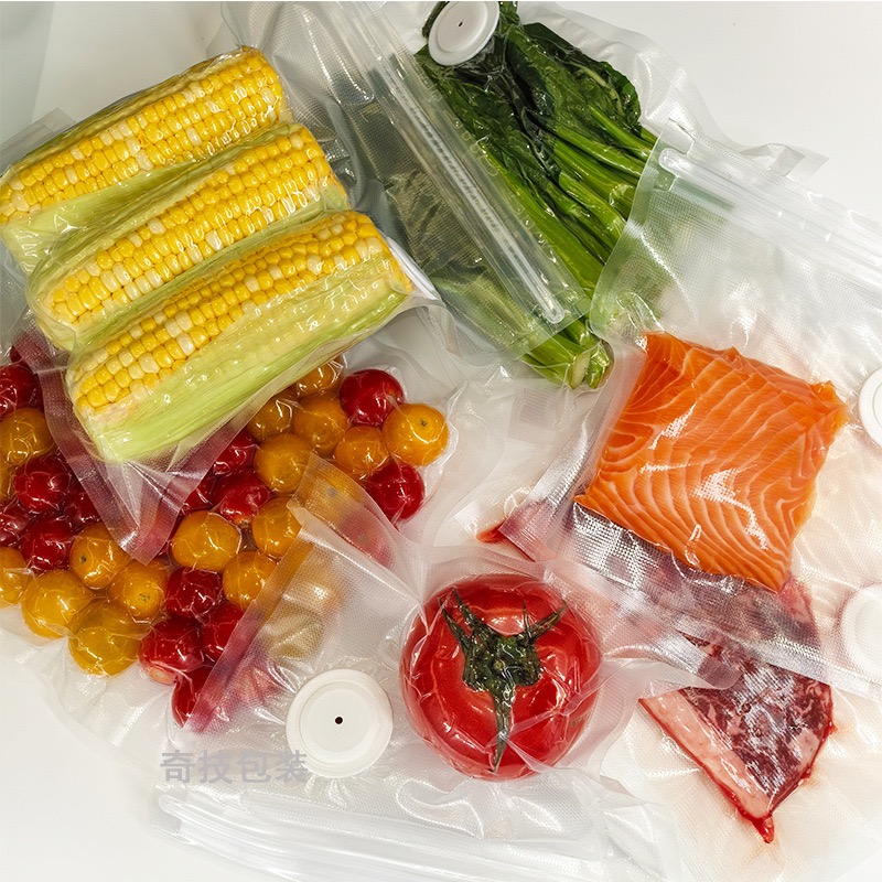 新しい再利用可能な真空保存袋 キッチン野菜果物包装袋 食品シ - Meal Prep Vacuum Seal Containers のレビューと価格