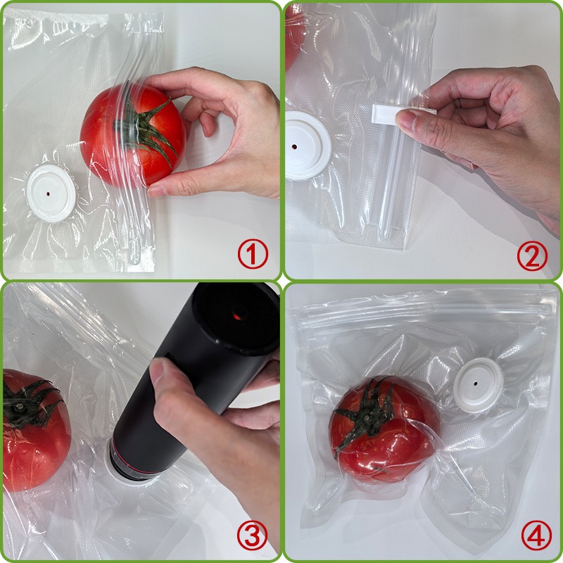 新しい再利用可能な真空保存袋 キッチン野菜果物包装袋 食品シ - Meal Prep Vacuum Seal Containers のレビューと価格