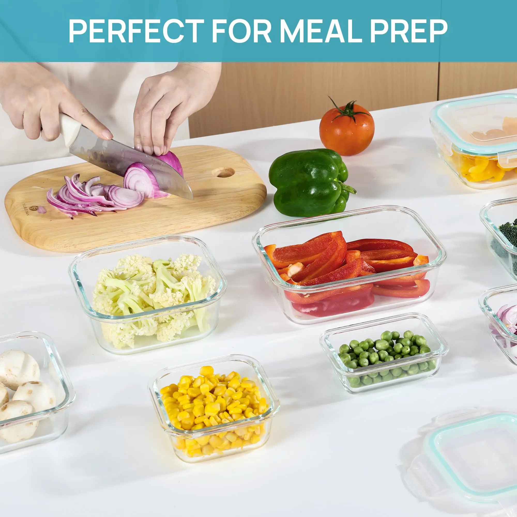 ガラスランチボックス食品保存容器、食事の準備、気密弁当箱、電 - Meal Prep Glass Containers Oven Safe のレビューと価格