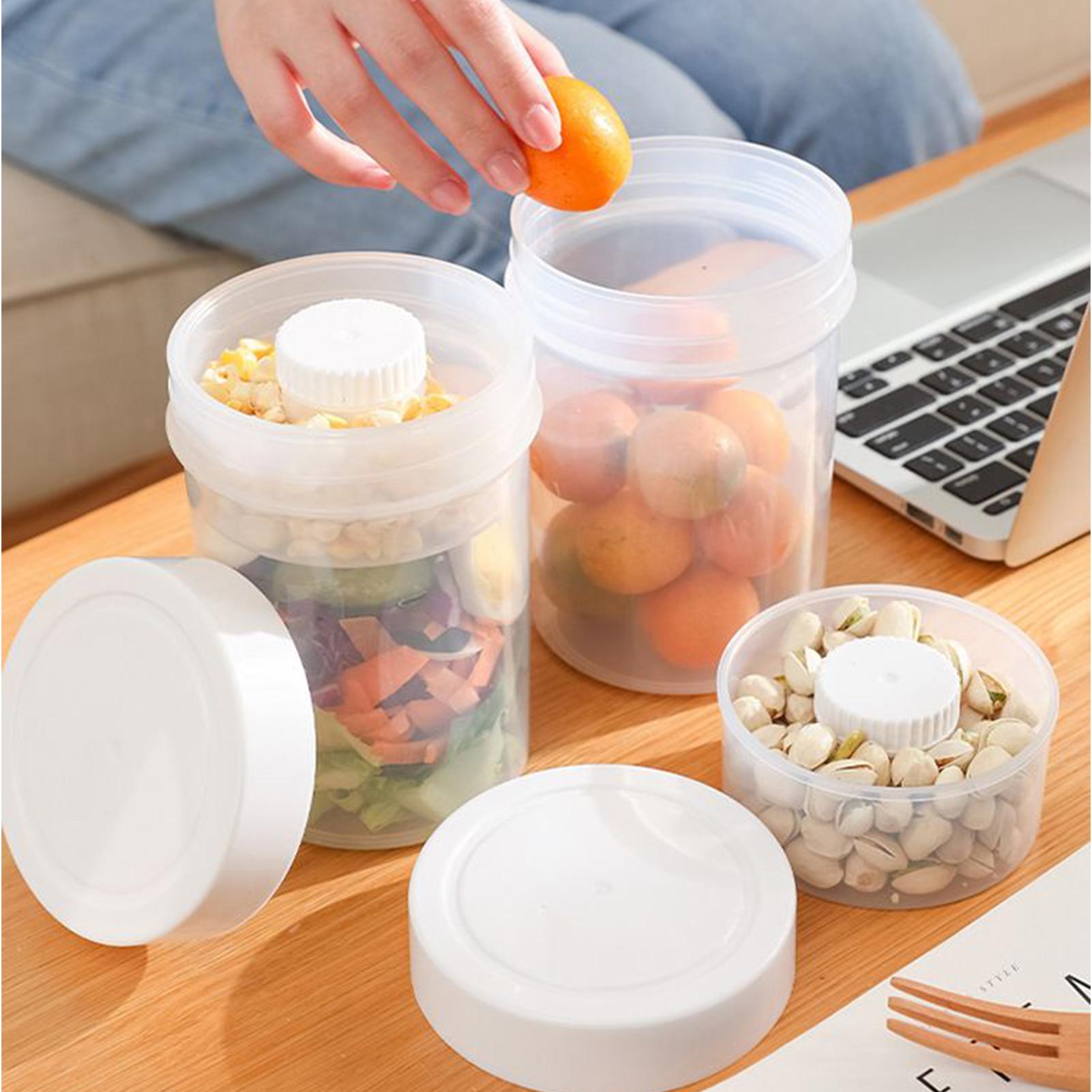 蓋付きサラダジャー 食事の準備 750ml ポータブル 湿式 - Meal Prep Jars With Lids のレビューと価格