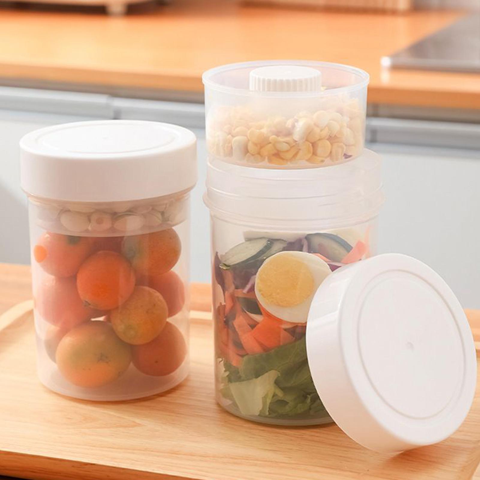 蓋付きサラダジャー 食事の準備 750ml ポータブル 湿式 - Meal Prep Jars With Lids のレビューと価格