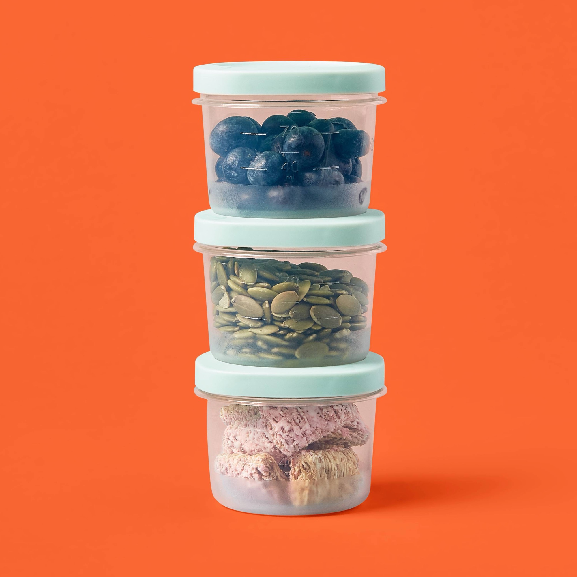 6個入りラウンド型ツイストロック食品保存容器、4液量オンスの - Meal Prep Container のレビューと価格