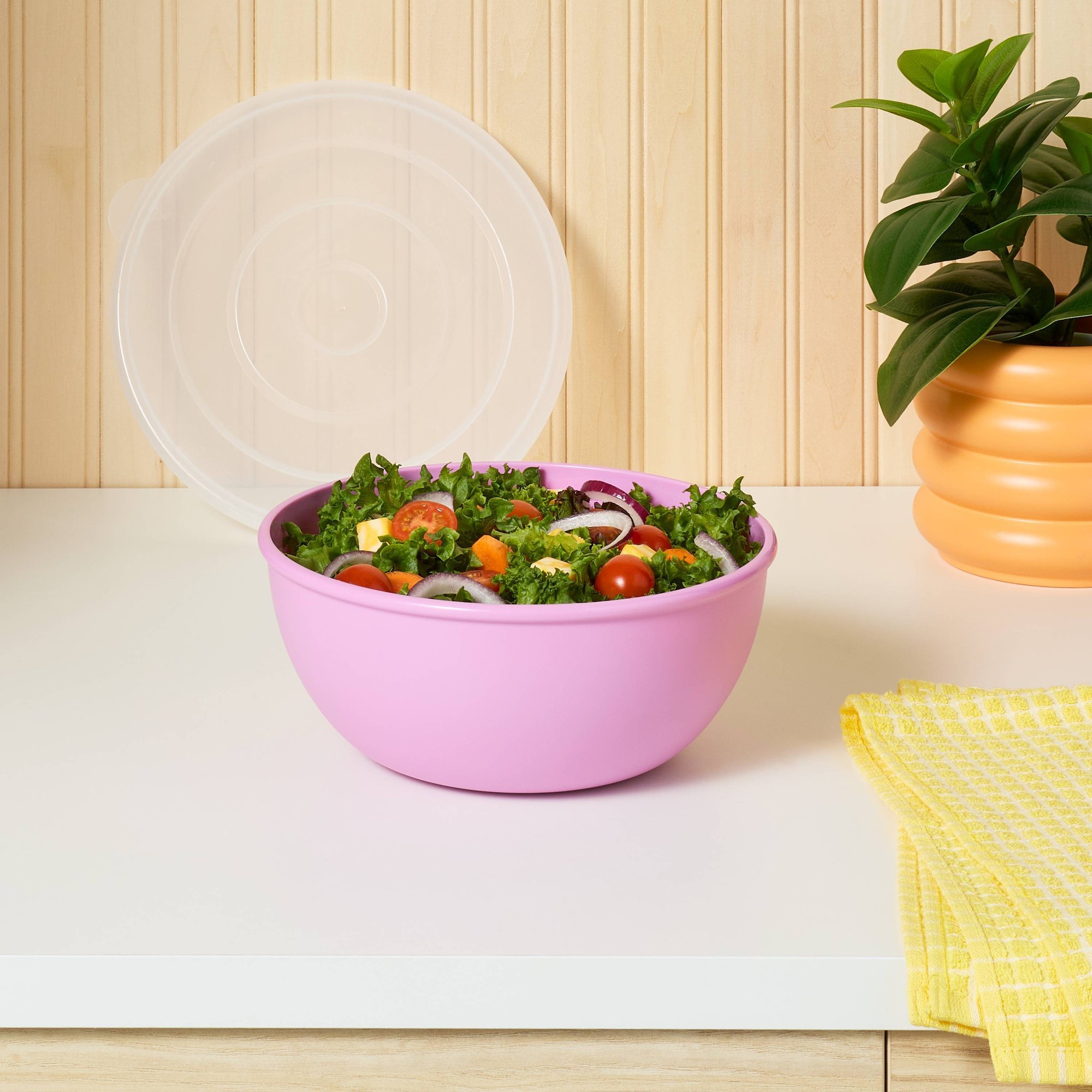 ピンクのボウルと一致する蓋、キッチン、寮、食事の準備や残り物 - Meal Prep Container のレビューと価格