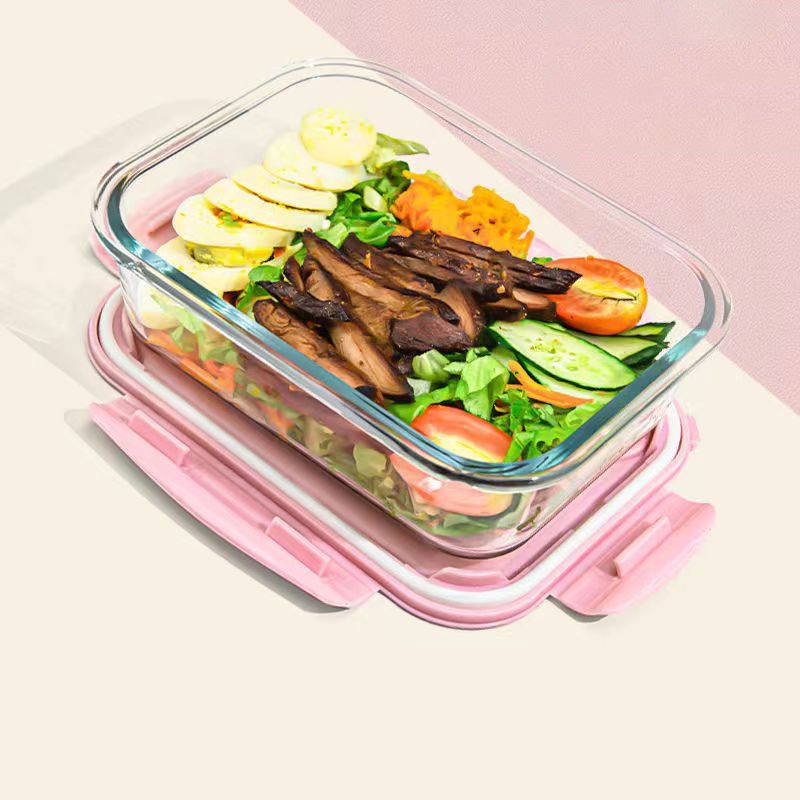 新しいスタイル弁当箱ガラス 1050 ミリリットル電子レンジ - Meal Prep Glass Containers Oven Safe のレビューと価格