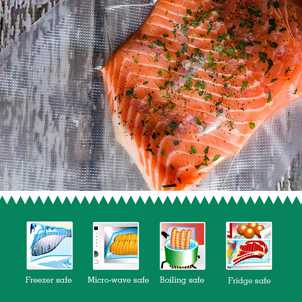 真空包装機用バッグ,食品保管用,20 cm x 30 cm, - Meal Prep Vacuum Seal Containers のレビューと価格