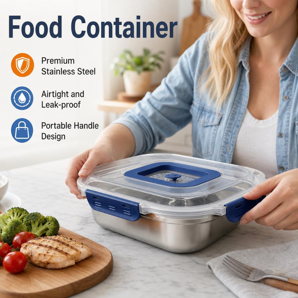 ステンレス製食品保存容器 気密漏れ防止ランチボックス ポータ - Meal Prep Jars With Lids のレビューと価格